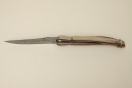 14 cm Damastmesser in Horn marmoriert ohne Backen
