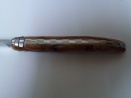 12 cm Messer Griff in Wacholder handziselierte Biene und Rücken