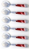 Kaffeelöffel - 6er Set, Rosenblüten in Acryl, Mitres aus Inox Ausverkauft