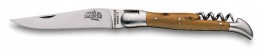 Taschenmesser - Edelhölzer, 12 cm, Amourette mit Korkenzieher, matt