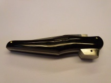 Der Herrenschuh. 12 cm Messer aus Ebenholz