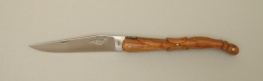 12 cm Messer Olivenholz Handgriff ziseliert