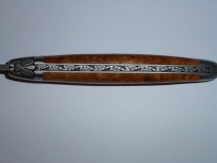 Munoz 1212FIN 12cm Messer in Wacholder matt Damastklinge